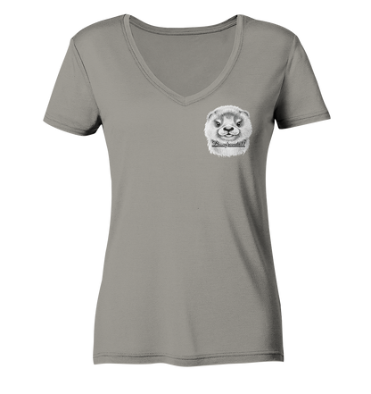 Busenfreundin11 Logo - Ladies V-Neck Shirt