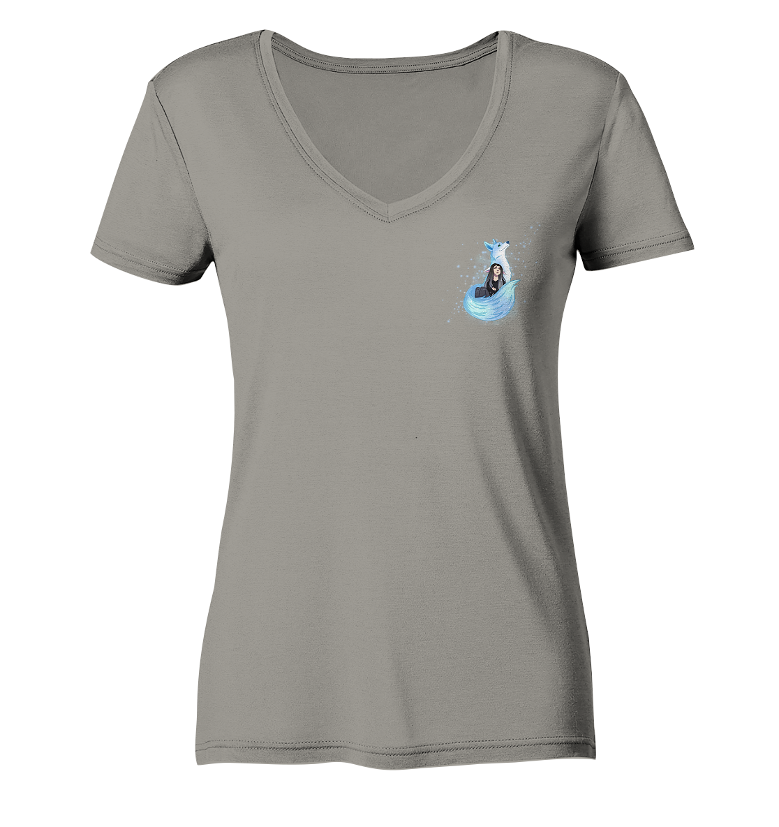 Ice_Kiki Design - Ladies V-Neck Shirt