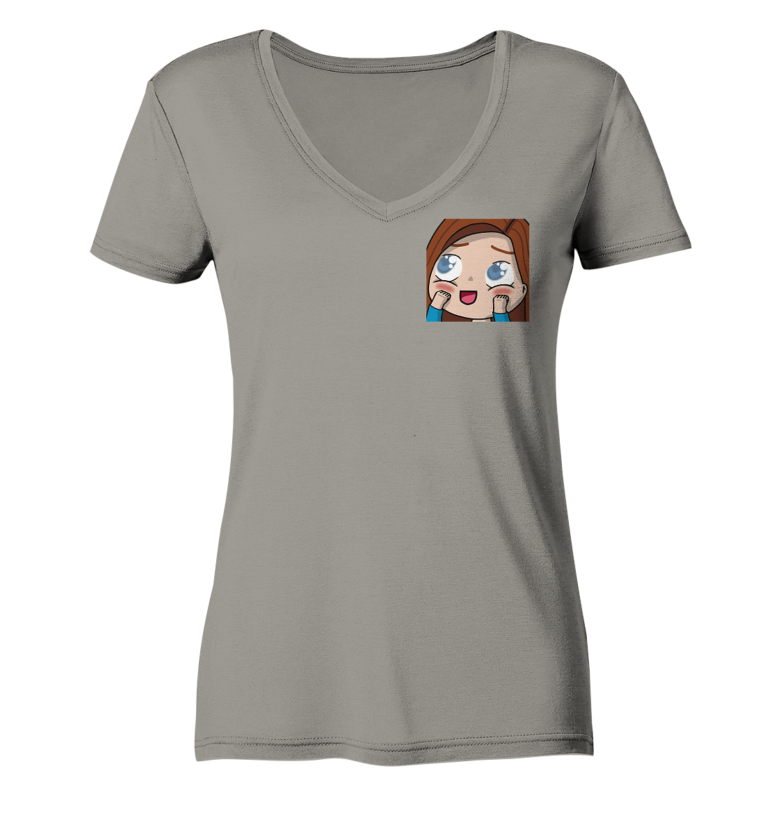 MonaLeesa Aww - Ladies V-Neck Shirt