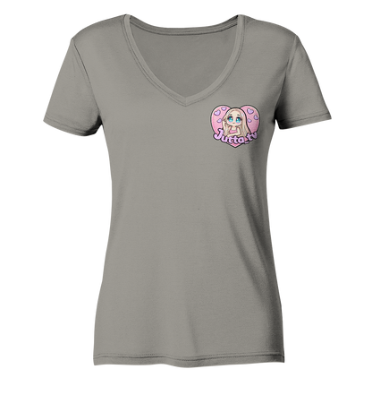 Jutta_tv Logo - Ladies V-Neck Shirt