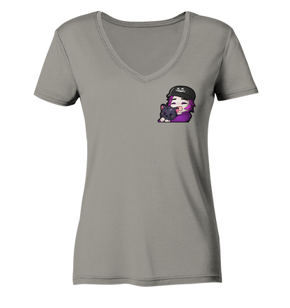 x3_kaspa Hug - Ladies V-Neck Shirt