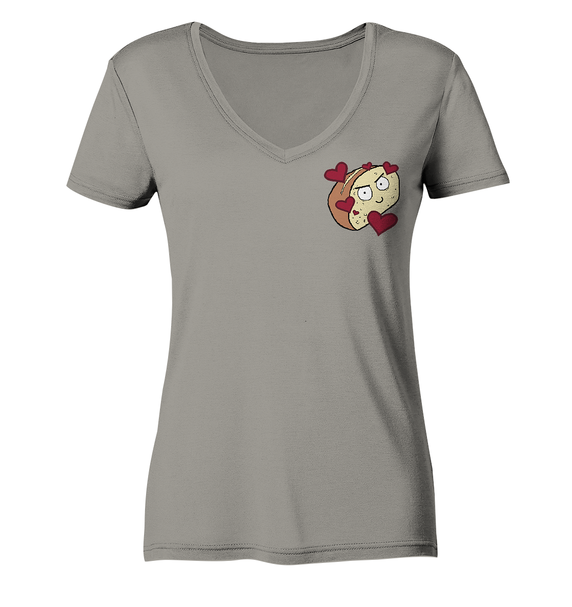 Aylana87 Herzbrot - Ladies V-Neck Shirt