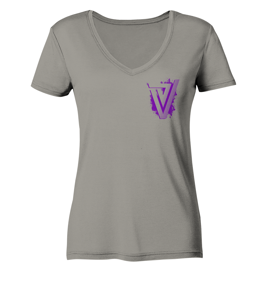 Verdipwnz Splash - Ladies V-Neck Shirt