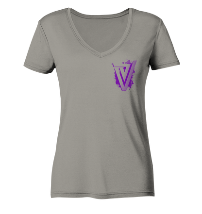 Verdipwnz Splash - Ladies V-Neck Shirt