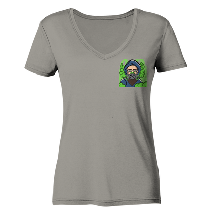 Adropon Mask - Ladies V-Neck Shirt