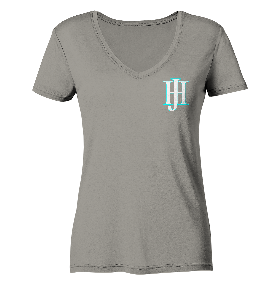 HuwJeffner Logo - Ladies V-Neck Shirt