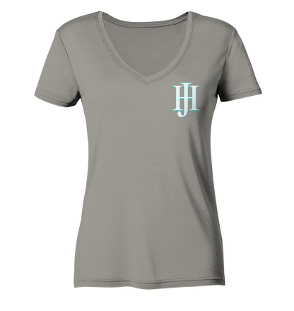 HuwJeffner Logo - Ladies V-Neck Shirt