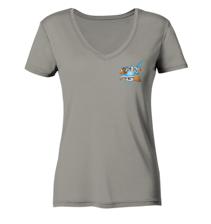 Vischuh21 Glückskeks - Ladies V-Neck Shirt