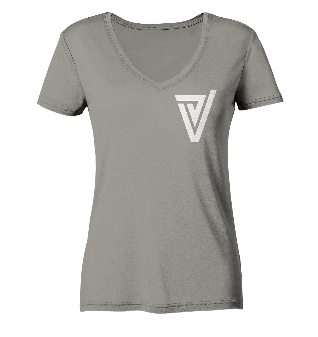 Verdipwnz Logo - Ladies V-Neck Shirt