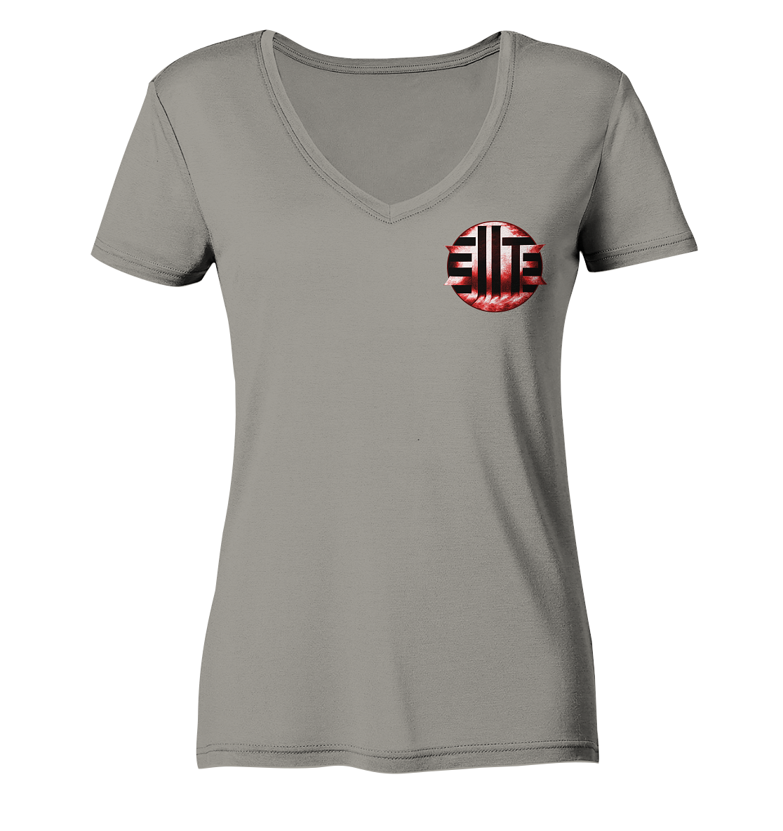 DieElite Logo - Ladies V-Neck Shirt