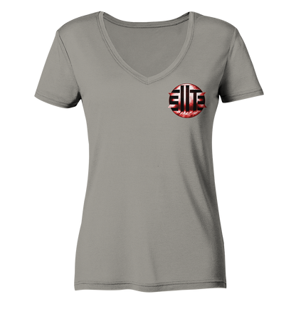 DieElite Logo - Ladies V-Neck Shirt