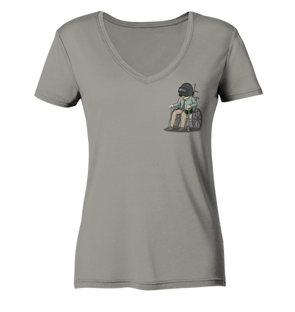 NoHandsNoSchoki PUBG - Ladies V-Neck Shirt