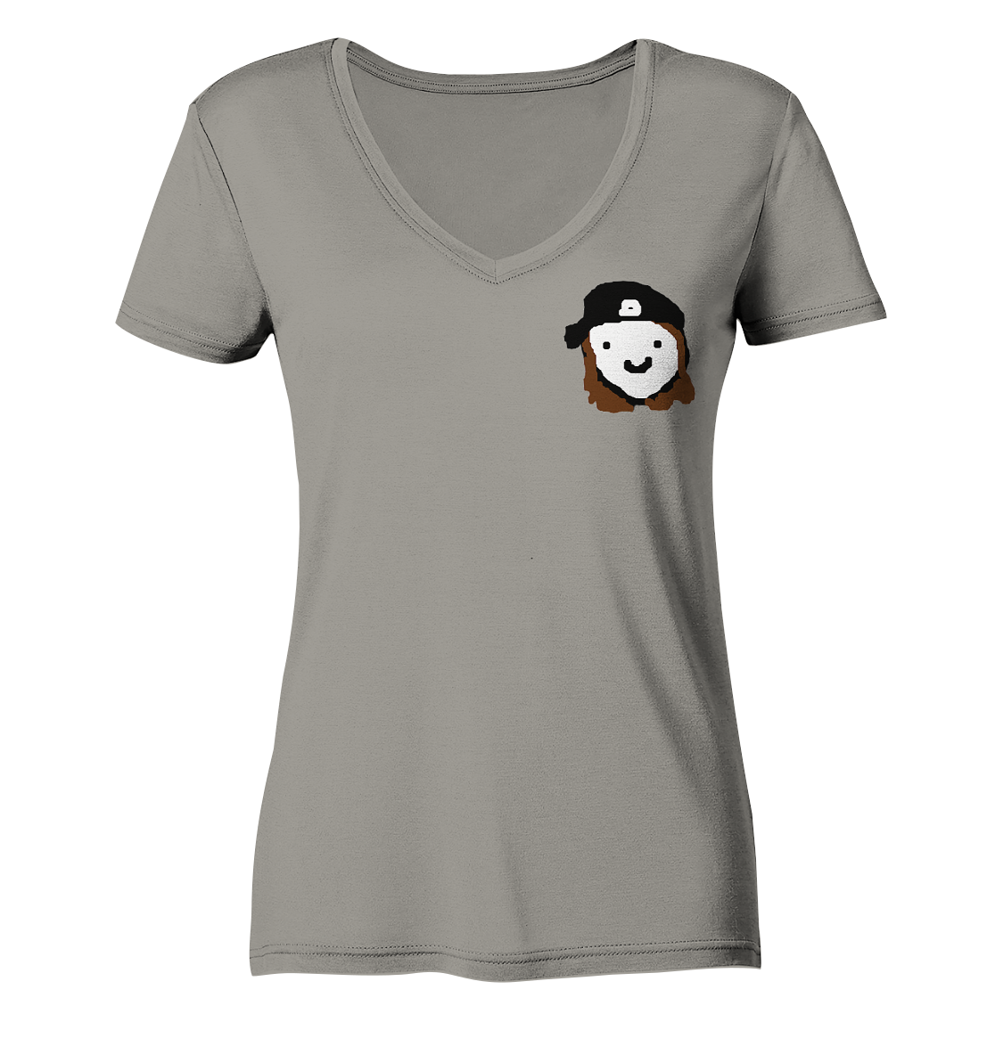 inVertLance Smile - Ladies V-Neck Shirt