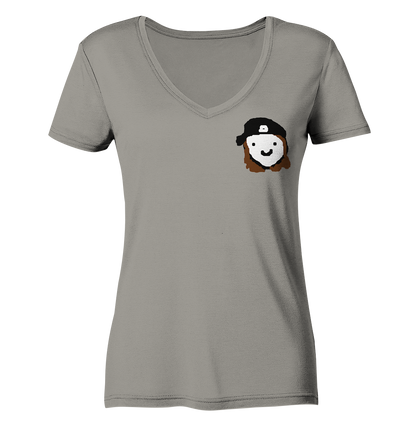 inVertLance Smile - Ladies V-Neck Shirt