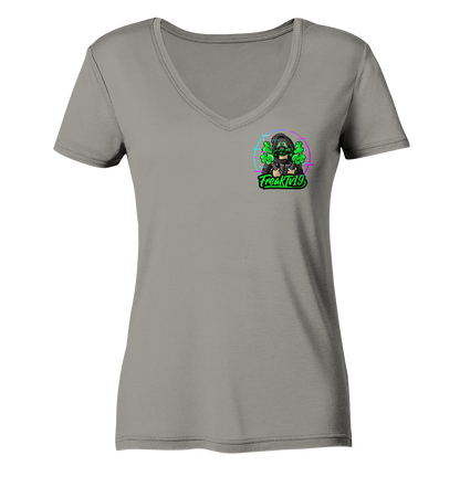 FreakTV19 Logo - Ladies V-Neck Shirt