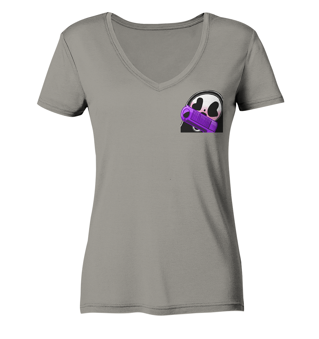 Xo_Purple_Dragon_oX Peng - Ladies V-Neck Shirt