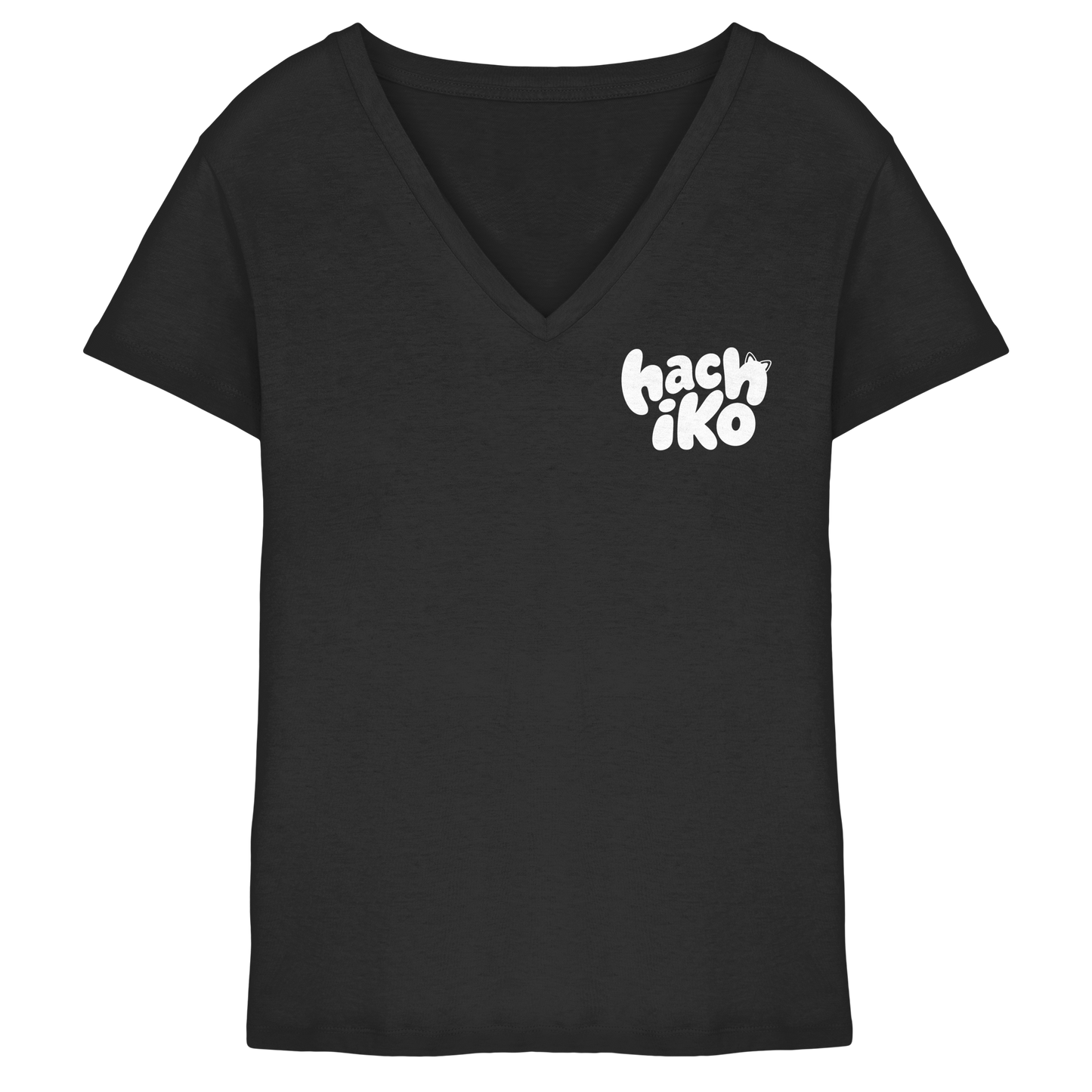 Hachiko Logo - Ladies V-Neck Shirt