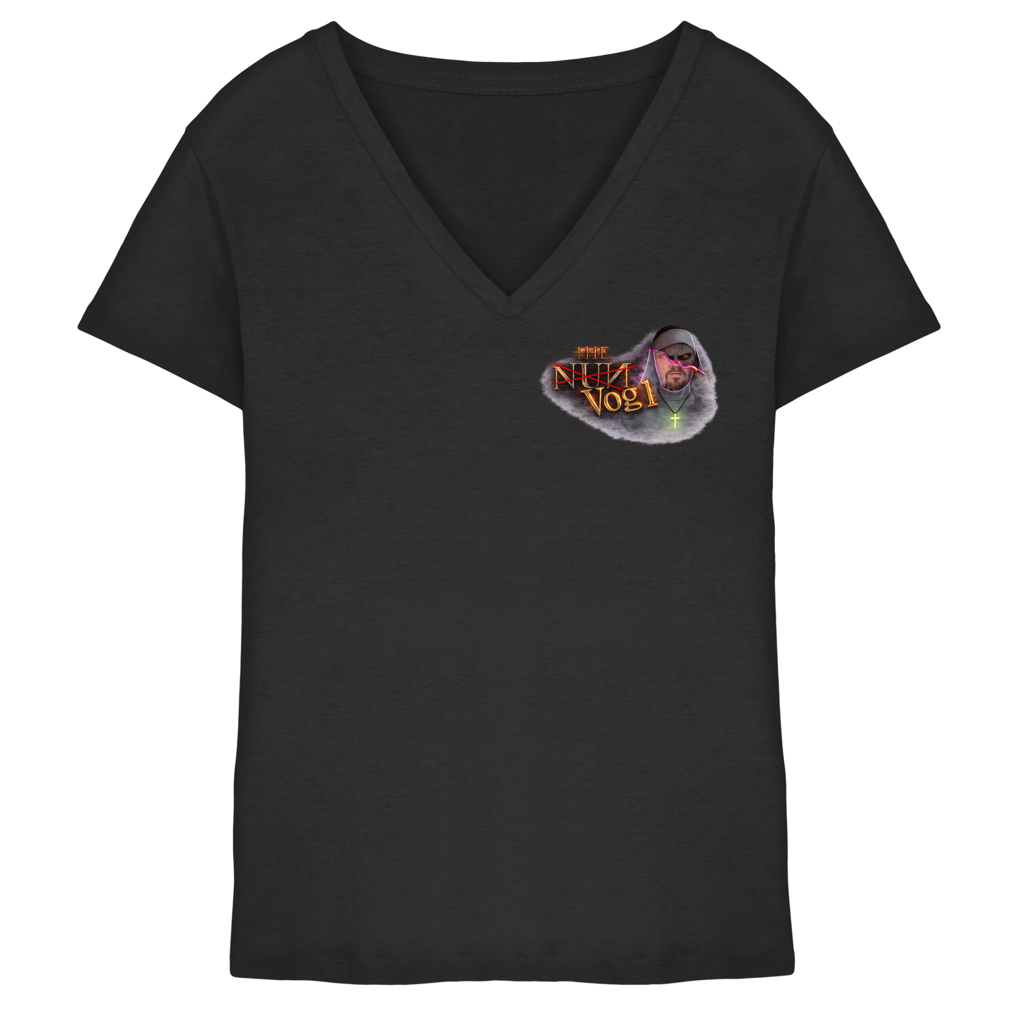 Voglspinner Nun - Ladies V-Neck Shirt