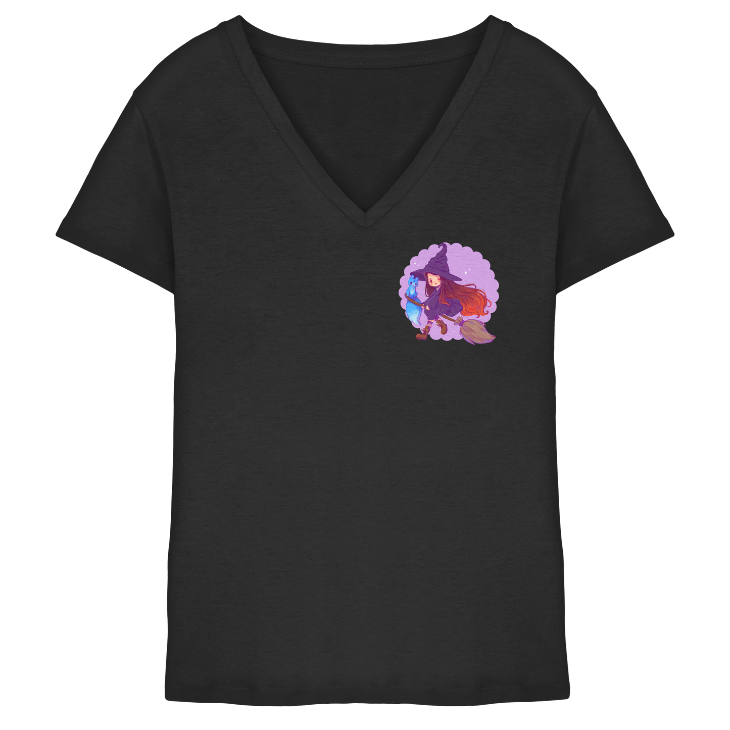 LuciaValchiria Witch - Ladies V-Neck Shirt