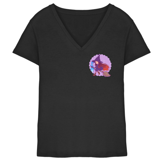 LuciaValchiria Witch - Ladies V-Neck Shirt