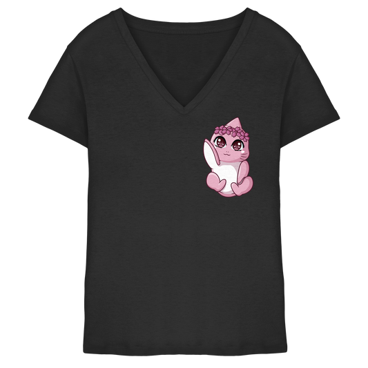 xMissSharkyx Hi - Ladies V-Neck Shirt