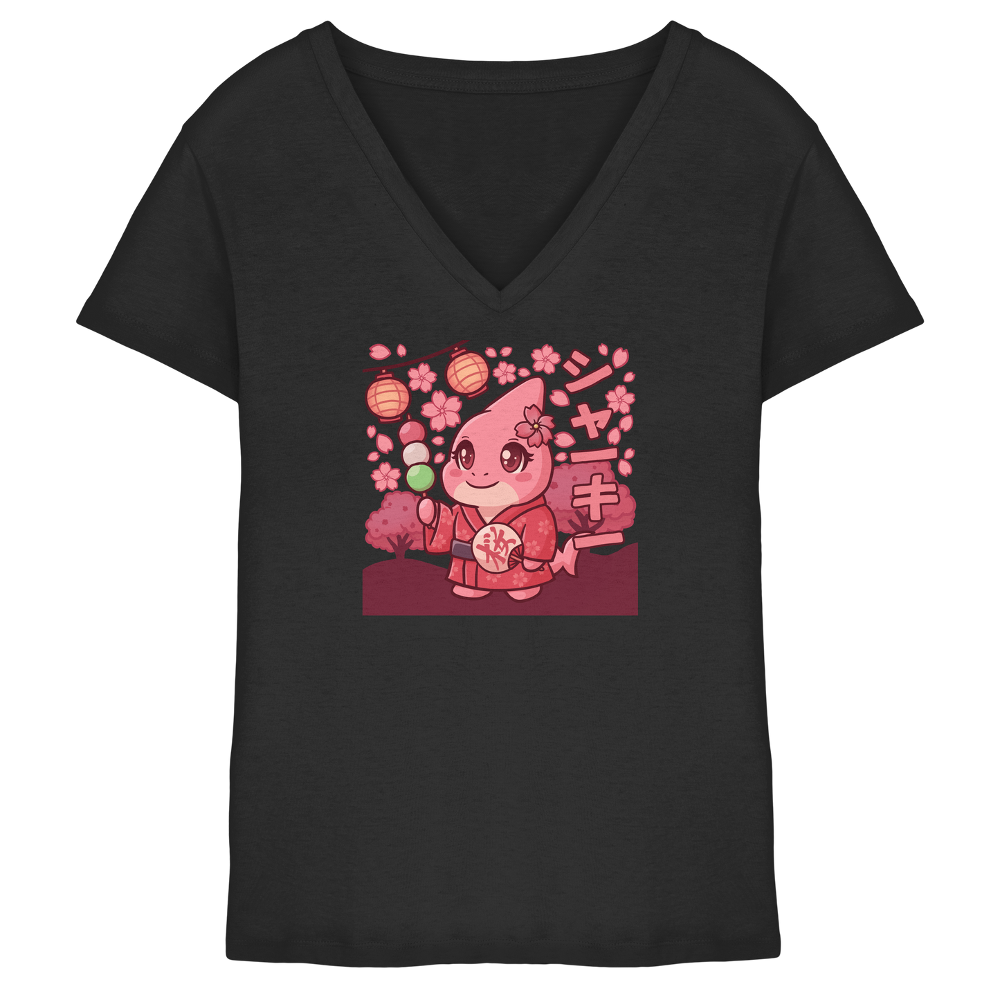 xMissSharkyx Festival - Ladies V-Neck Shirt