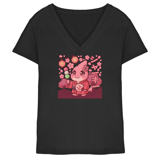 xMissSharkyx Festival - Ladies V-Neck Shirt