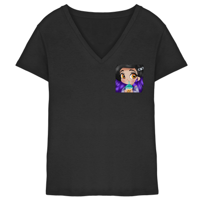 x_Kookie_Moon_x Sip - Ladies V-Neck Shirt