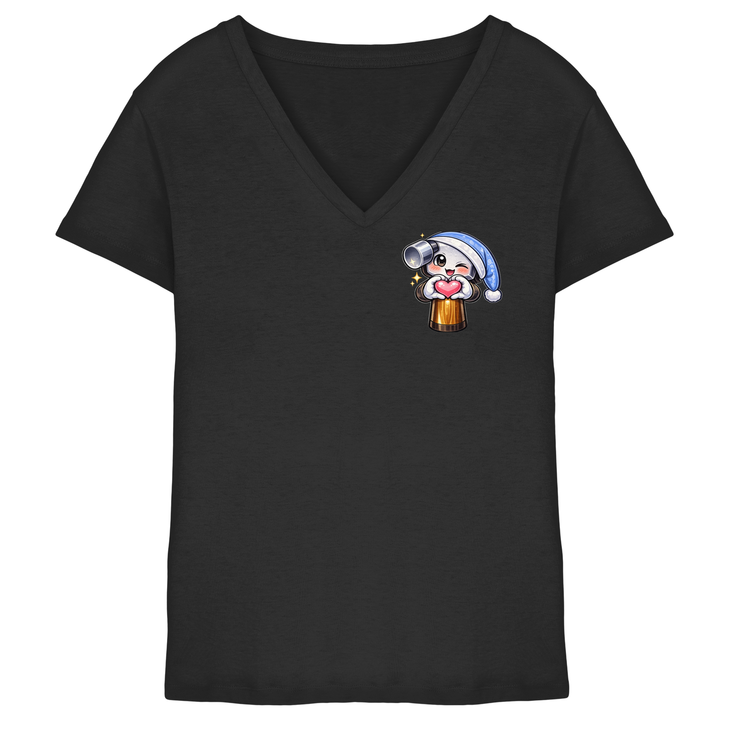 McHammer1502 Heart - Ladies V-Neck Shirt