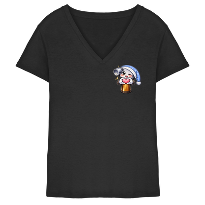 McHammer1502 Heart - Ladies V-Neck Shirt