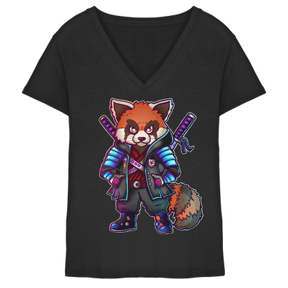 Spydermaniac Rotpanda - Ladies V-Neck Shirt