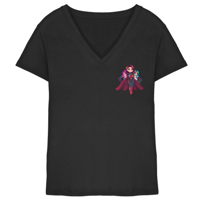 xLadyLikex HeroMama - Ladies V-Neck Shirt