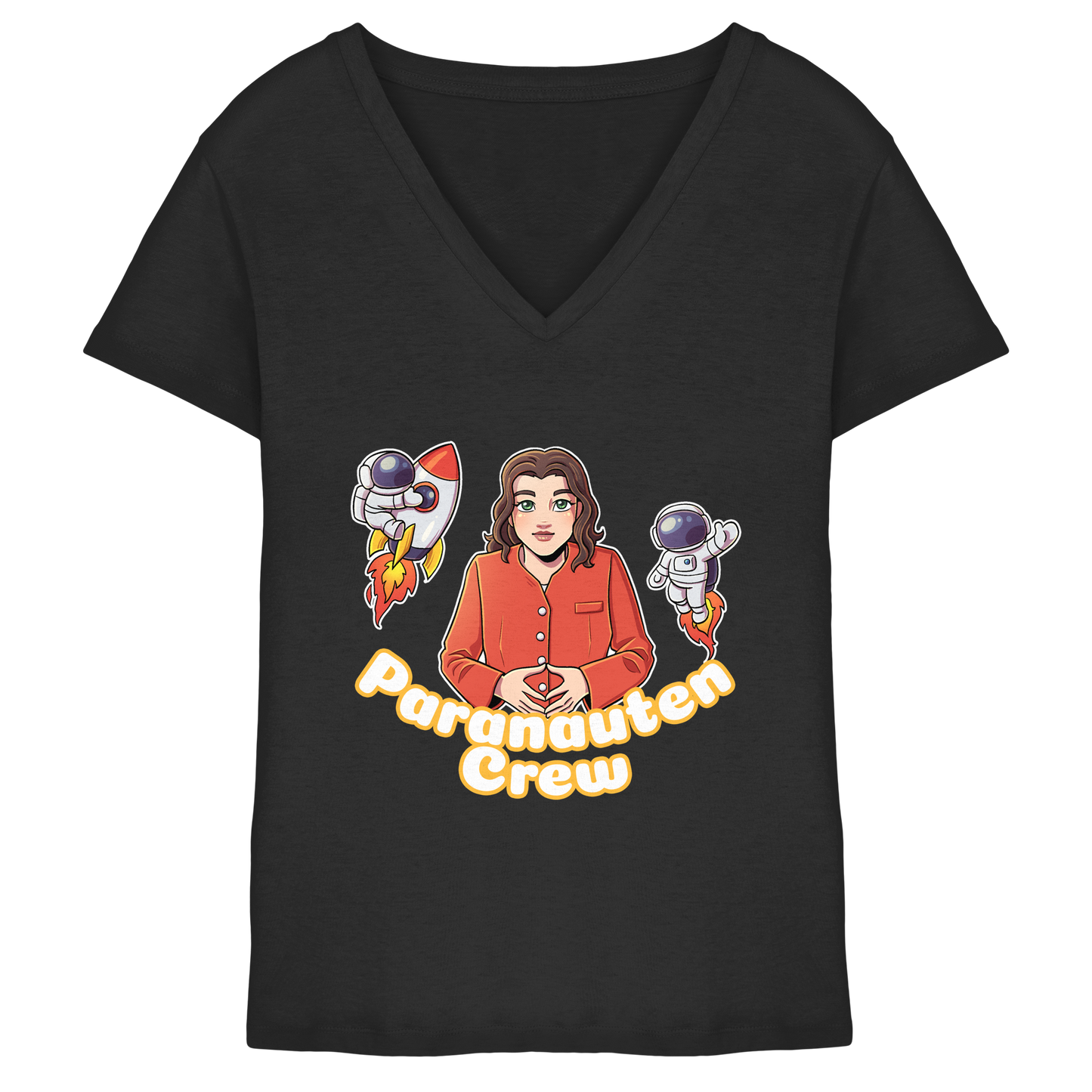 kairPARAvell Paranauten Crew - Ladies V-Neck Shirt (Frontprint)