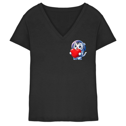 MaxxelVerse Heart - Ladies V-Neck Shirt