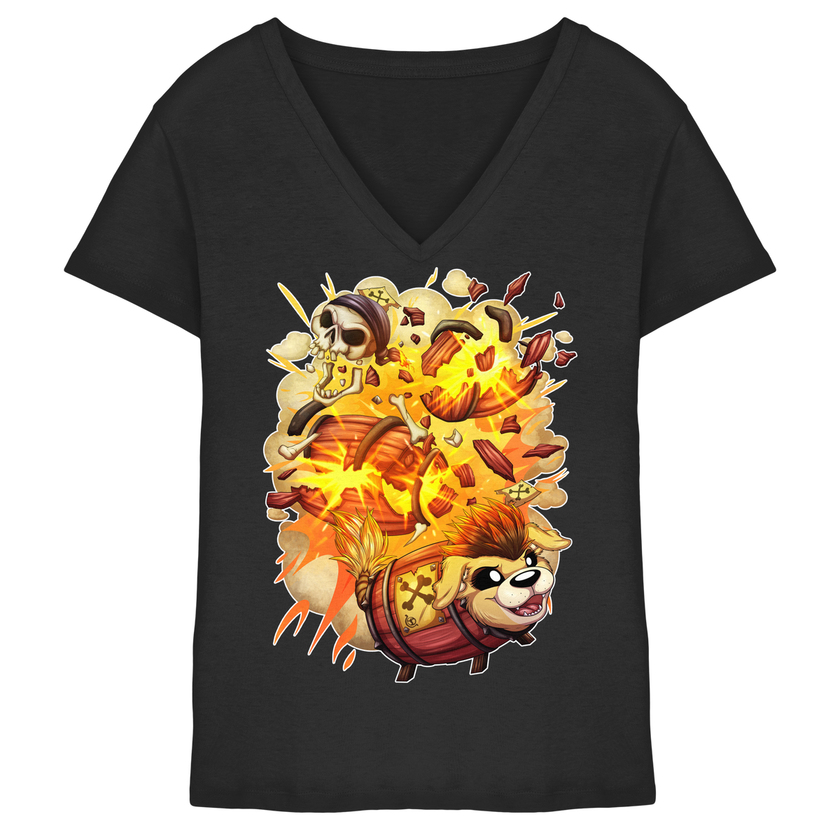 LupiArts LupiKEGto - Ladies V-Neck Shirt