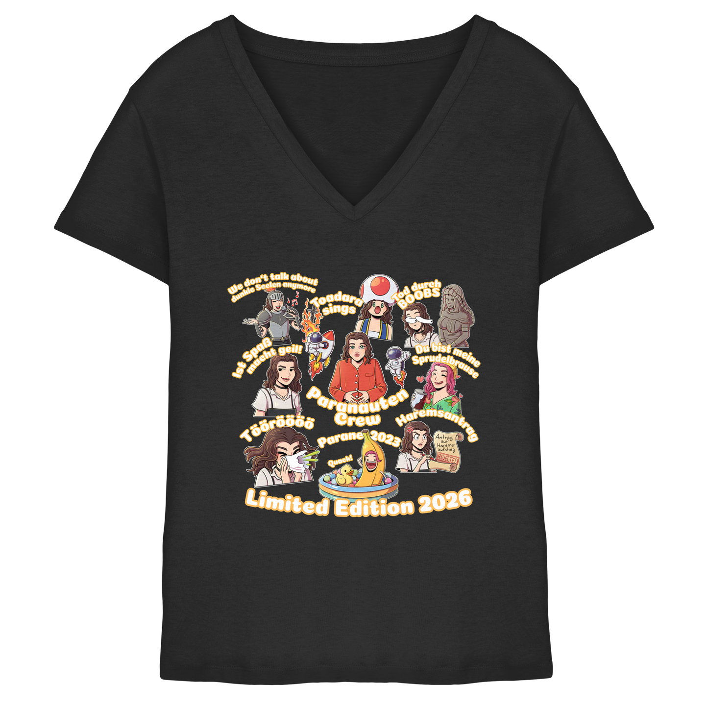 kairPARAvell MOMENTS - Ladies V-Neck Shirt (Frontprint)