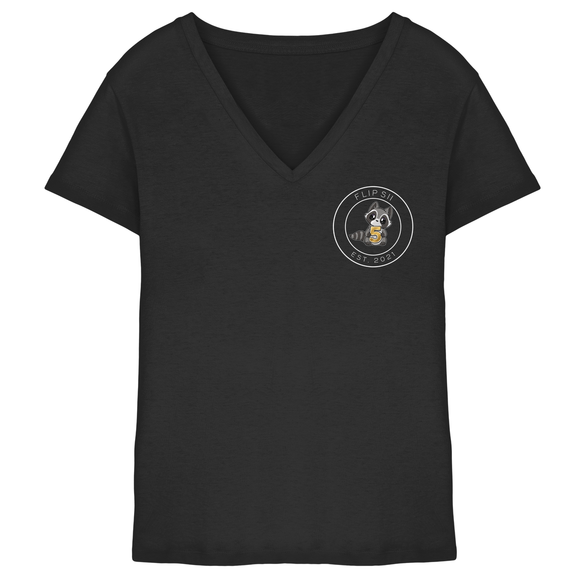 Flipsii_ Jubiläum - Ladies V-Neck Shirt