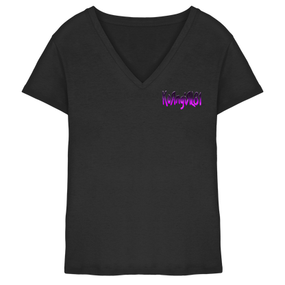 KoRngirL81 Logo - Ladies V-Neck Shirt