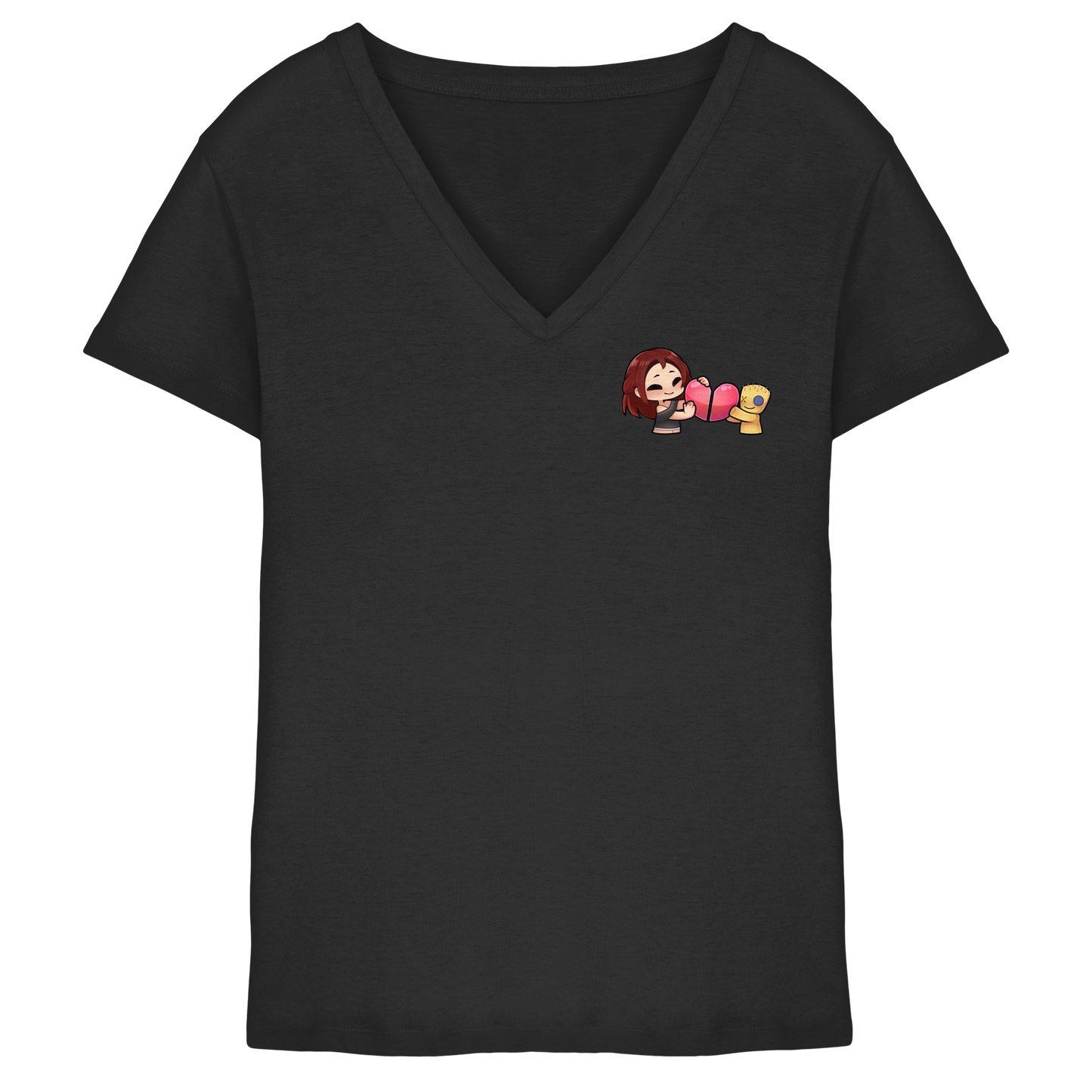 KoRngirL81 Herz - Ladies V-Neck Shirt