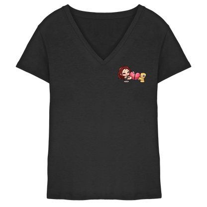 KoRngirL81 Herz - Ladies V-Neck Shirt