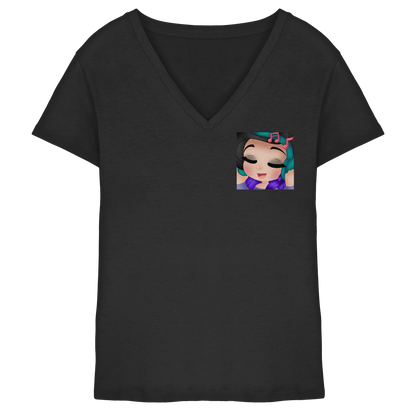 x_Kookie_Moon_x Music - Ladies V-Neck Shirt