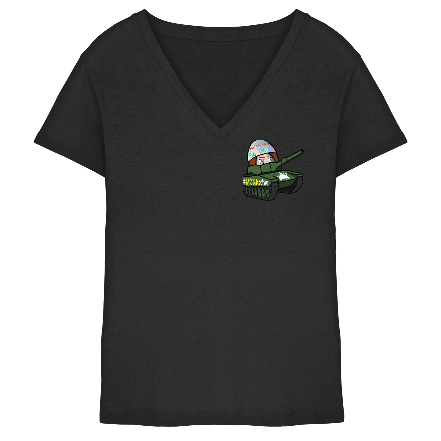 MonaLeesa Stealth - Ladies V-Neck Shirt
