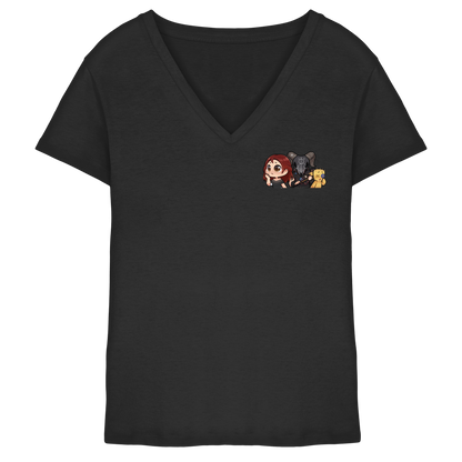 KoRngirL81 Huntress - Ladies V-Neck Shirt