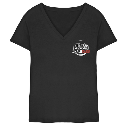 Dhalucard Logo - Ladies V-Neck Shirt