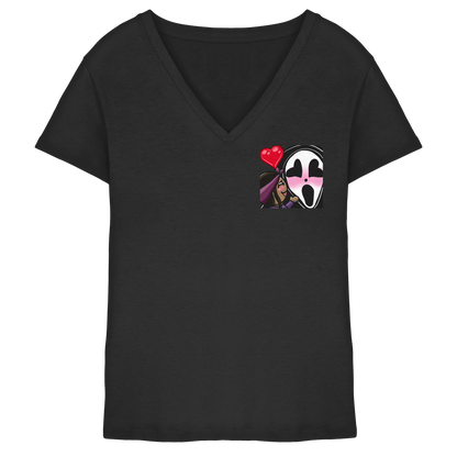 Xo_Purple_Dragon_oX Hug - Ladies V-Neck Shirt