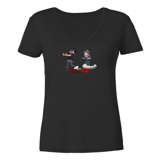 TheCiceroshows Cicero Run - Ladies V-Neck Shirt