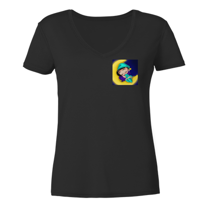 x_Kookie_Moon_x Sleep - Ladies V-Neck Shirt