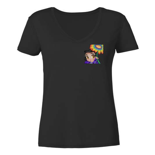 x_Kookie_Moon_x Blume - Ladies V-Neck Shirt
