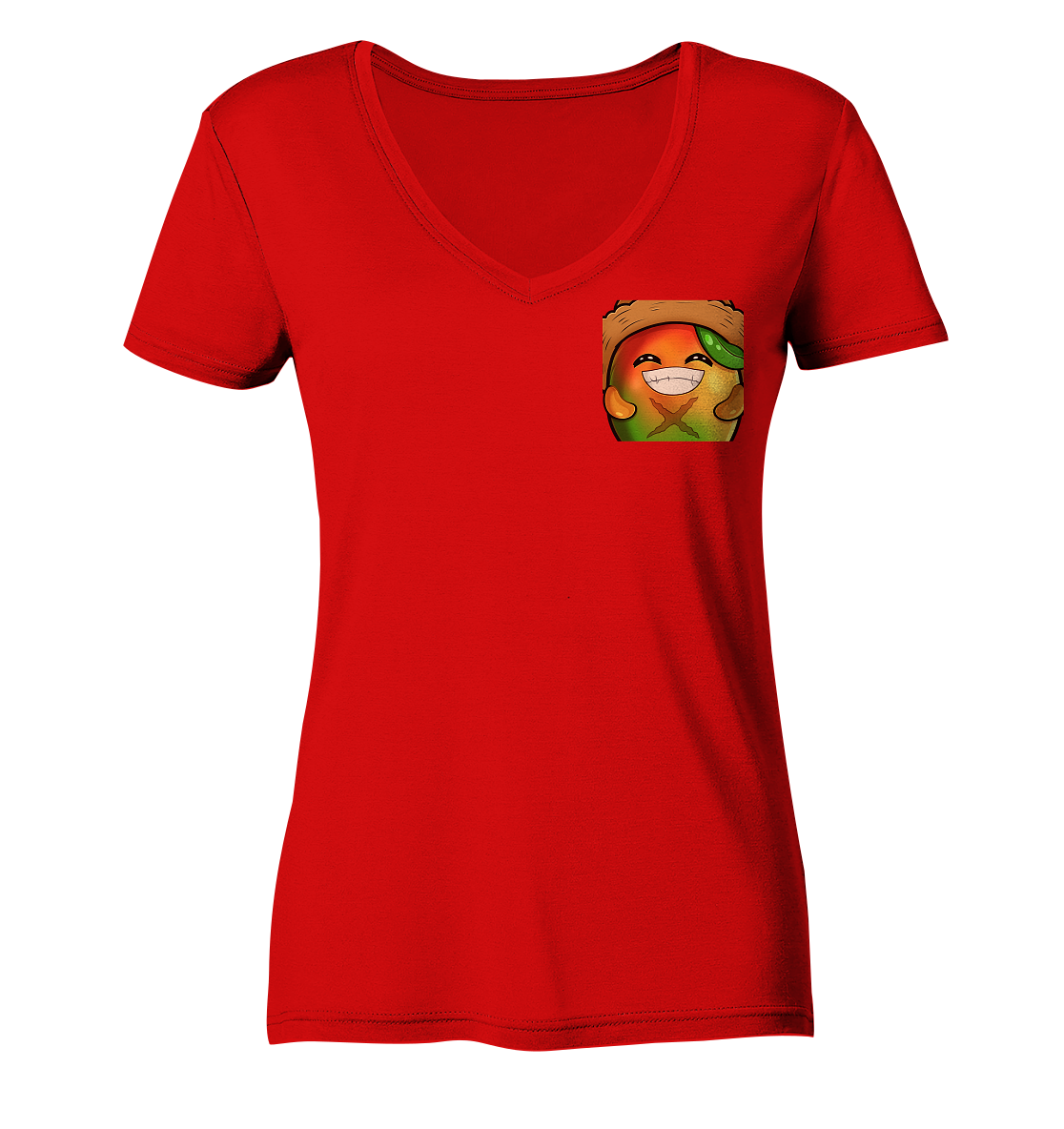 SurvivalMango Smile - Ladies V-Neck Shirt
