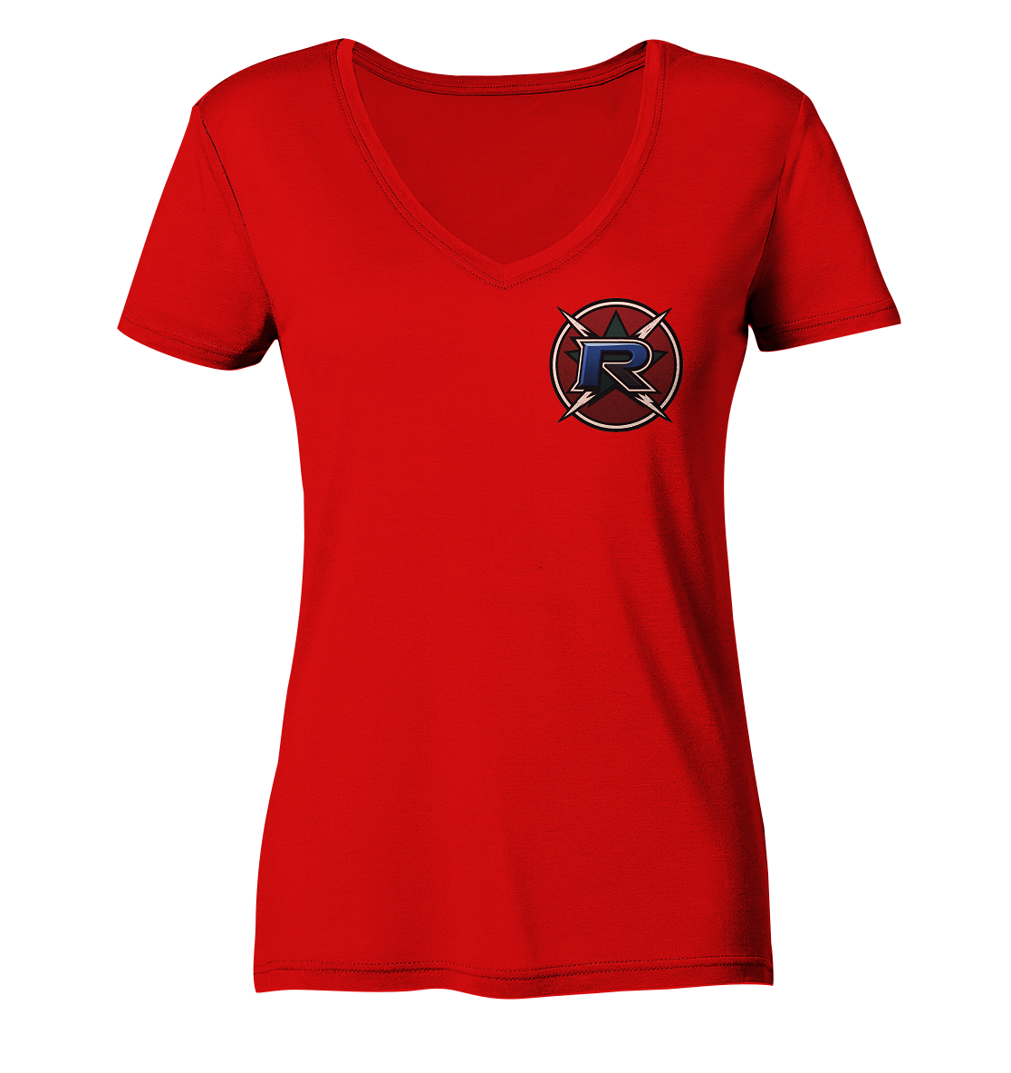 RogueDevil Logo - Ladies V-Neck Shirt